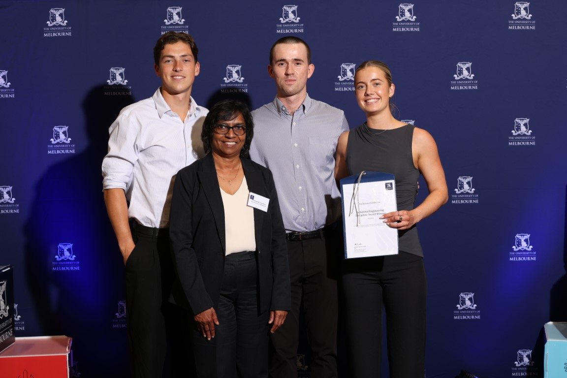 Student winning award