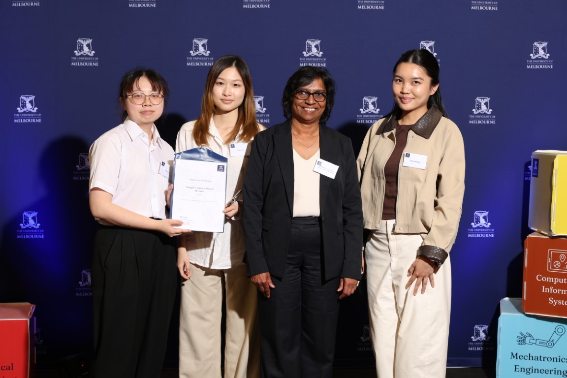 Student winning award