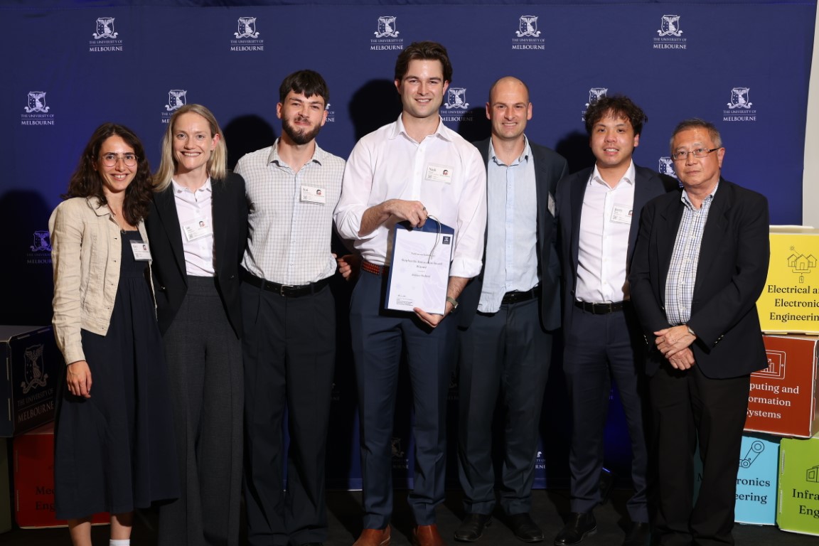 Student winning award