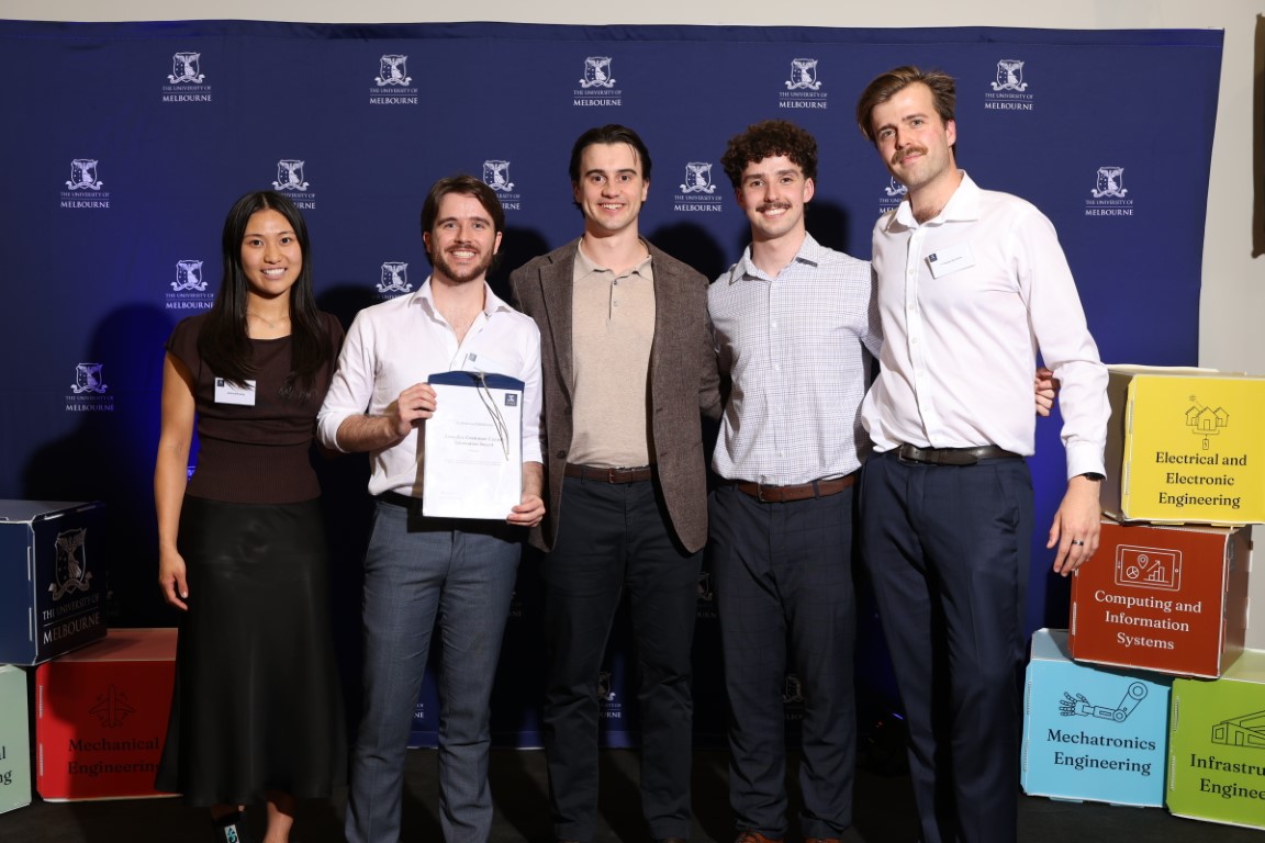 Student winning award