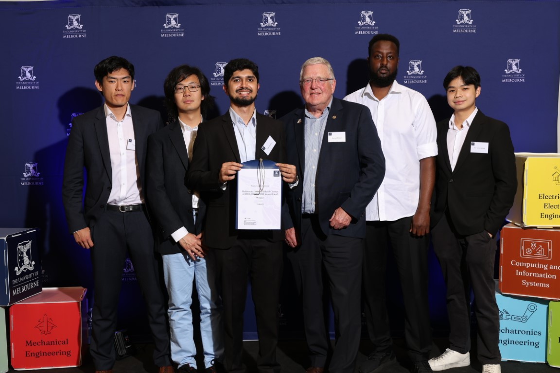 Student winning award