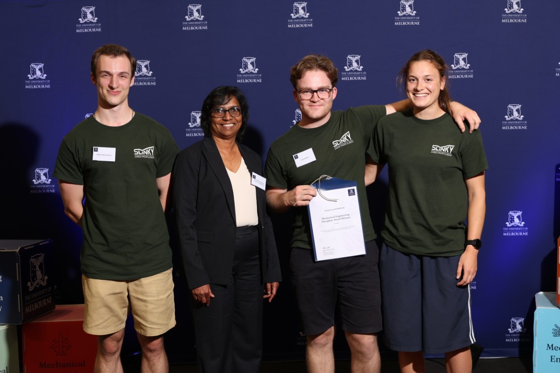 Student winning award