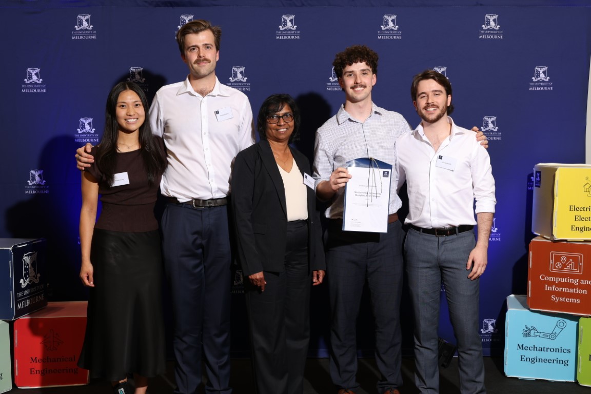 Student winning award