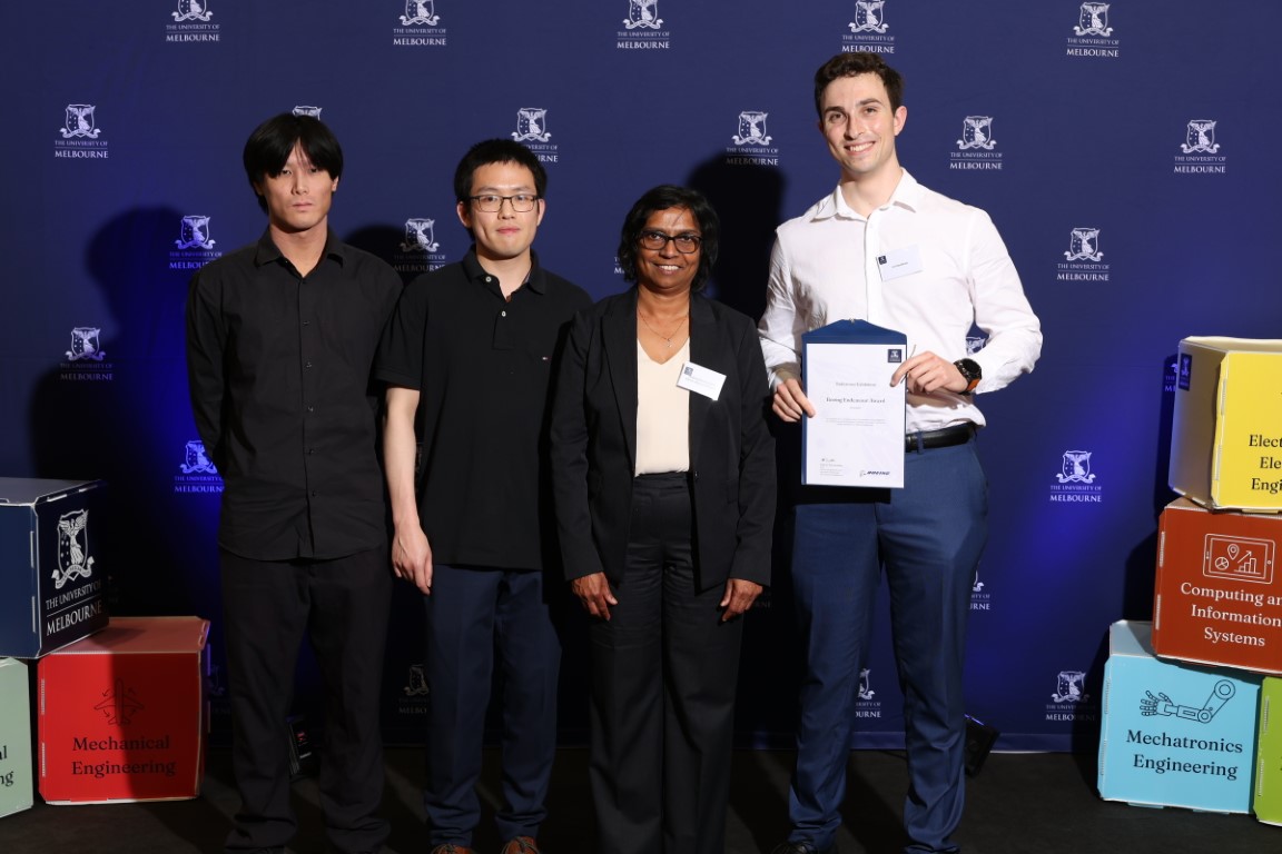 Student winning award