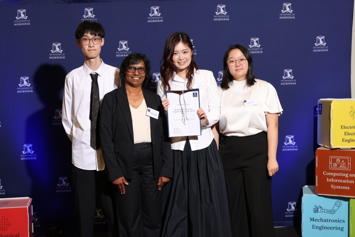 Student winning award